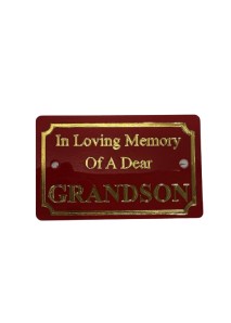 Red Grandson Plaque